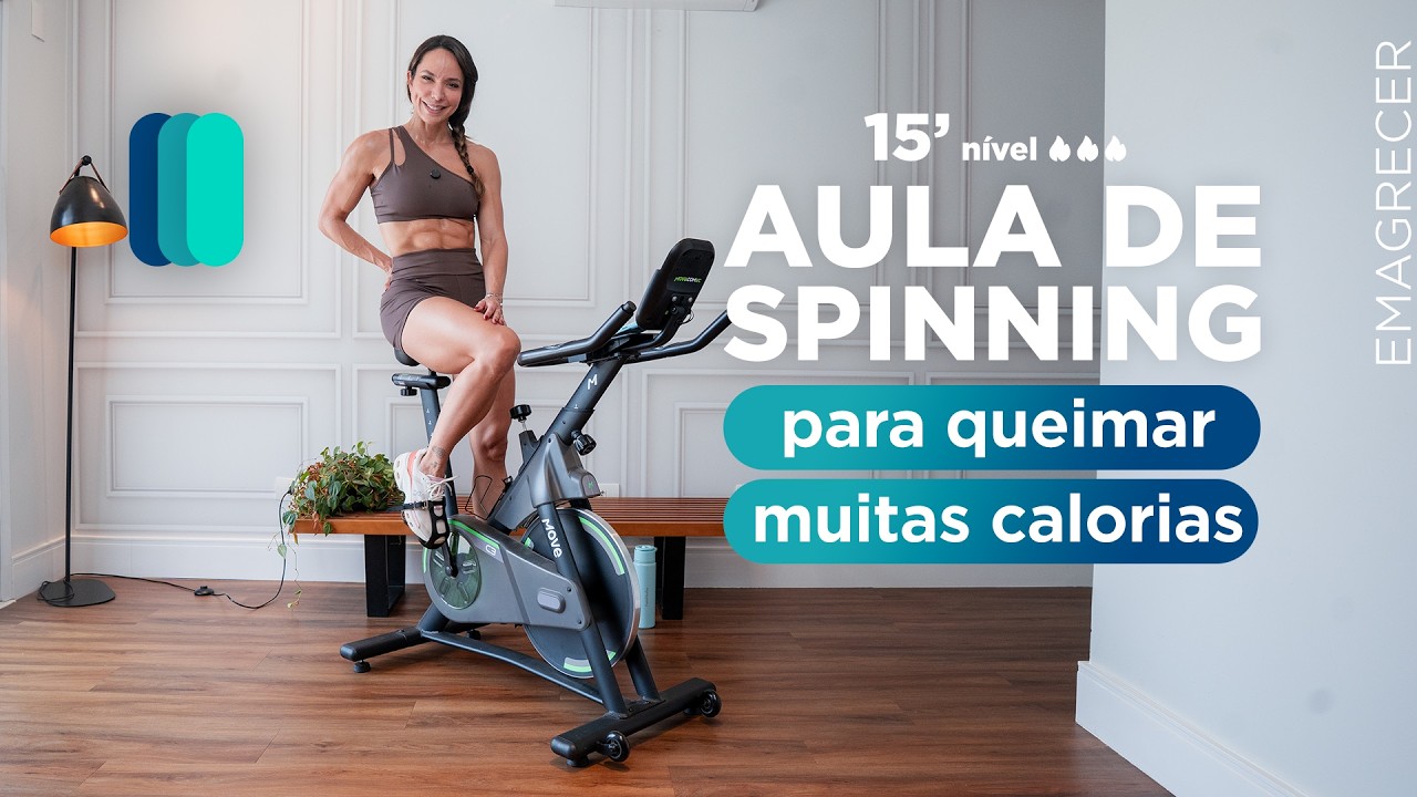 Aulão de spinning fácil – 15 minutos – Carol Borba